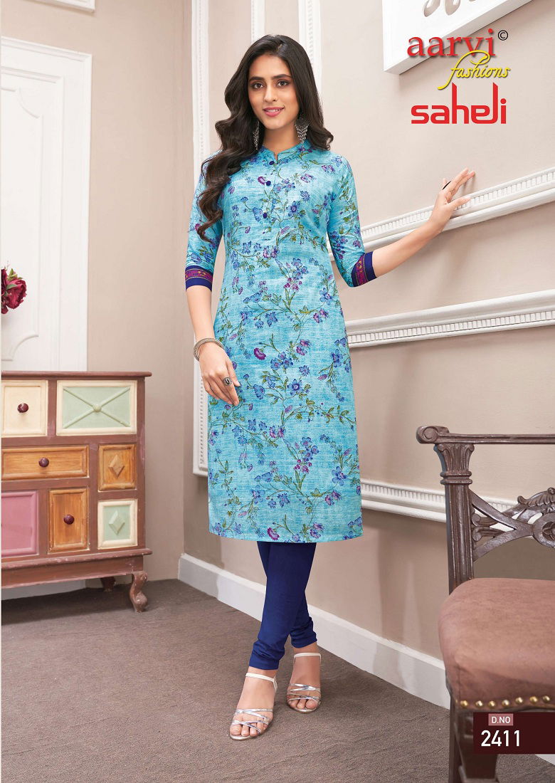 Aarvi Saheli 14 Daily Wear Designer Wholesale Kurti Collection